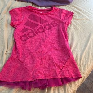 Adidas shirt, pink, size 10/12, excellent condition, smoke free pet free home